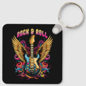 Porte-clés Ailes de guitare Rock n Roll (Dos)