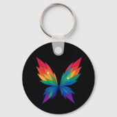 Porte-clés ailes de papillon arc-en-ciel (Verso)
