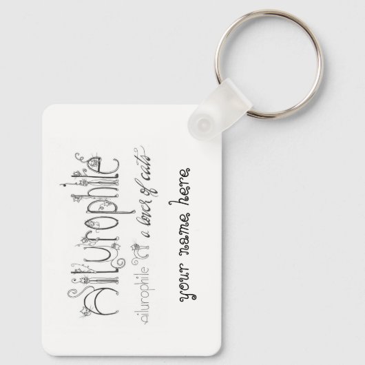 Porte-clés Ailurophile (Verso)