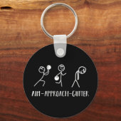 Porte-clés Aim Gutter Bowler Funny Bowling Hommes Femmes (Recto)