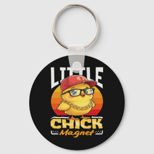 Porte-clés Aimant à Filles Drôle Par Chicken Cool Sungles Gar