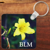 Porte-clés Aimant de citation Jaune Inspirationnel (Verso)