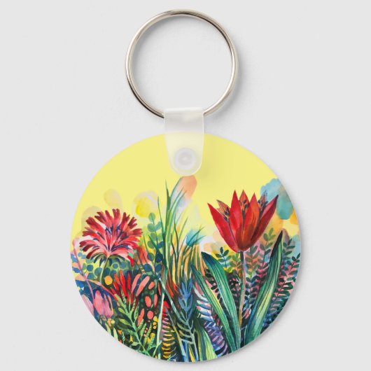 Porte-clés Aimant de jardin de tulipe (Recto)