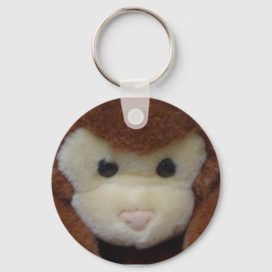 Porte-clés aimant d'humour de singe (Recto)