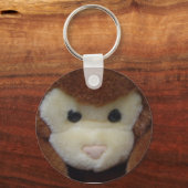 Porte-clés aimant d'humour de singe (Recto)