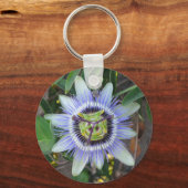 Porte-clés aimant fleur passion (Recto)