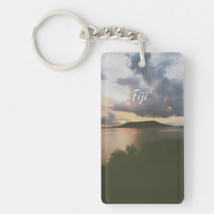 Porte-clés Aimant photo flexible de l'île tropicale des Fidji