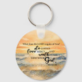 Porte-clés Aimant photo flexible-Micah 6:8 (Recto)