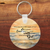 Porte-clés Aimant photo flexible-Micah 6:8 (Recto)