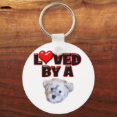 Porte-clés Aimé par un Schnoodle (Recto)