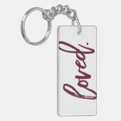 Porte-clés Aimé. Typographie de script tendance moderne de Bo (Devant gauche)