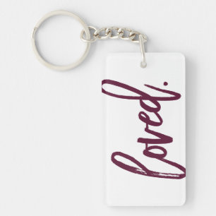 Porte-clés Aimé. Typographie de script tendance moderne de Bo