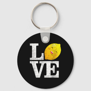 Porte-clés Aimer Joyeux citron frais Citron d'été Lemonade