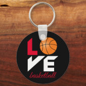 Porte-clés Aimer le basket-ball (Recto)