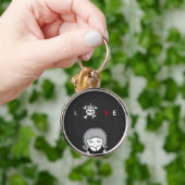Porte-clés AIMER le crâne (Main)