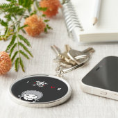 Porte-clés AIMER le crâne (Côté)