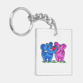 Porte-clés aimer les éléphants (Devant gauche)