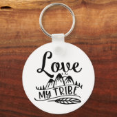 Porte-clés Aimer ma tribu Aimer votre tribu (Recto)