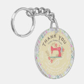 Porte-clés Aimer Machine à coudre Pastel Jaune (Devant gauche)