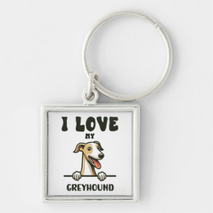 Porte-clés Aimer Mon Greyhound