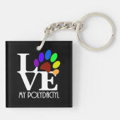 Porte-clés AIMER Mon Polydactyle (Dos)