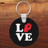 Porte-clés Aimer Symbole Asl (Recto)