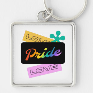Porte-clés Aimez l'amour de fierté. LGBT+pride. Porte - clé a