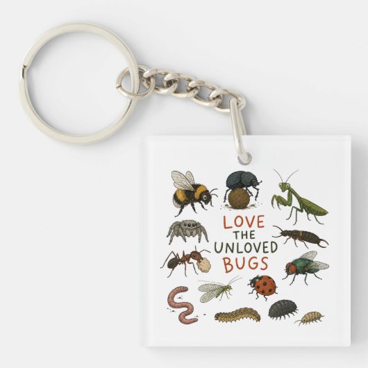 Porte-clés Aimez les insectes méprisés (Devant)