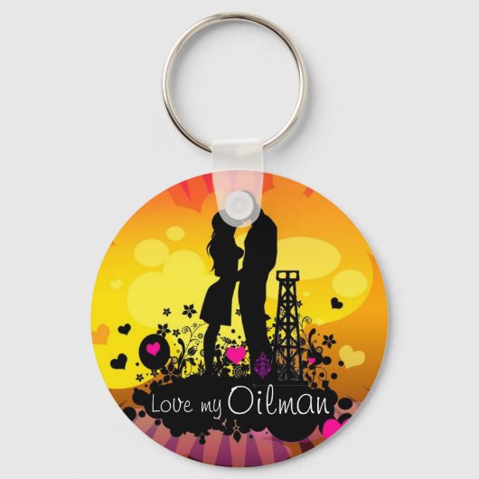 Porte-clés Aimez mon Oilman (Recto)