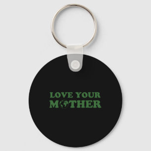 Porte-clés Aimez votre mère Vintage respectueux de l'environn