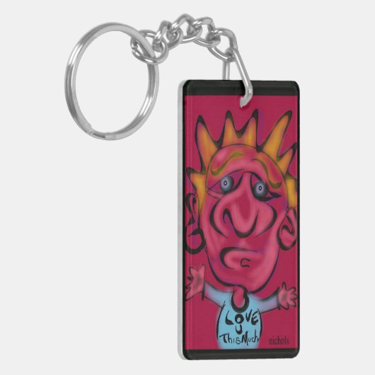 Porte-clés aimez-vous ces beaucoup (Devant gauche)