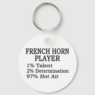 Porte-clés Air chaud de joueur de cor de harmonie