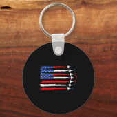Porte-clés Air Force American Flag 4th Of July 2026 Funny Gif (Recto)