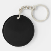 Porte-clés Air Pilote Chrome comme ailes Compass sur noir (Dos)