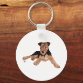 Porte-clés Airedale, Lakeland, Welsh Terrier Pup (Recto)
