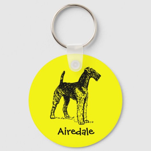 Porte-clés Airedale Terrier (Recto)