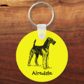 Porte-clés Airedale Terrier (Recto)