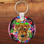 PORTE-CLÉS AIREDALE TERRIER (Recto)