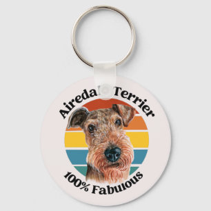 Porte-clés Airedale Terrier drôle de citation porte - clé