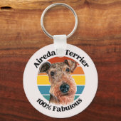 Porte-clés Airedale Terrier drôle de citation porte - clé (Recto)