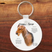 Porte-clés Airedale Terrier Histoire (Recto)