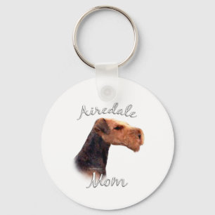 Porte-clés Airedale Terrier Maman 2