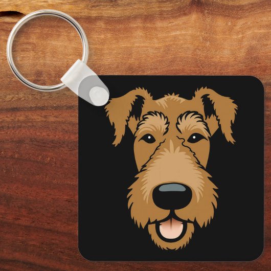 Porte-clés Airedale Terrier mignon Chien Chien Chien (Recto)