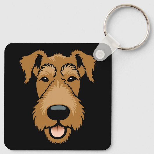 Porte-clés Airedale Terrier mignon Chien Chien Chien (Dos)