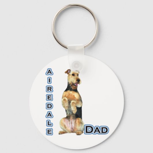 Porte-clés Airedale Terrier Papa 4 - Porte - clé (Recto)