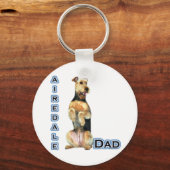 Porte-clés Airedale Terrier Papa 4 - Porte - clé (Recto)