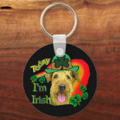 Porte-clés Airedale Terrier St patrick (Recto)