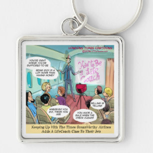 Porte-clés Airline LifeCoach Class Funny