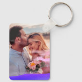 Porte-clés Ajouter deux photos Citation d'amour Citation d'ho (Verso)