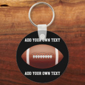 Porte-clés Ajouter du texte sur l'oreiller de football (Recto)